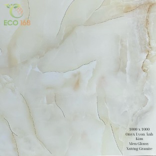 Gạch Lát 1000 x 1000 Onyx Lyon Ánh Kim